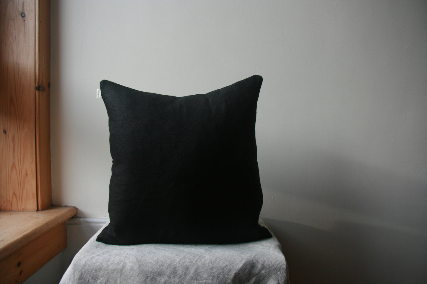 Back of cushion, solid black