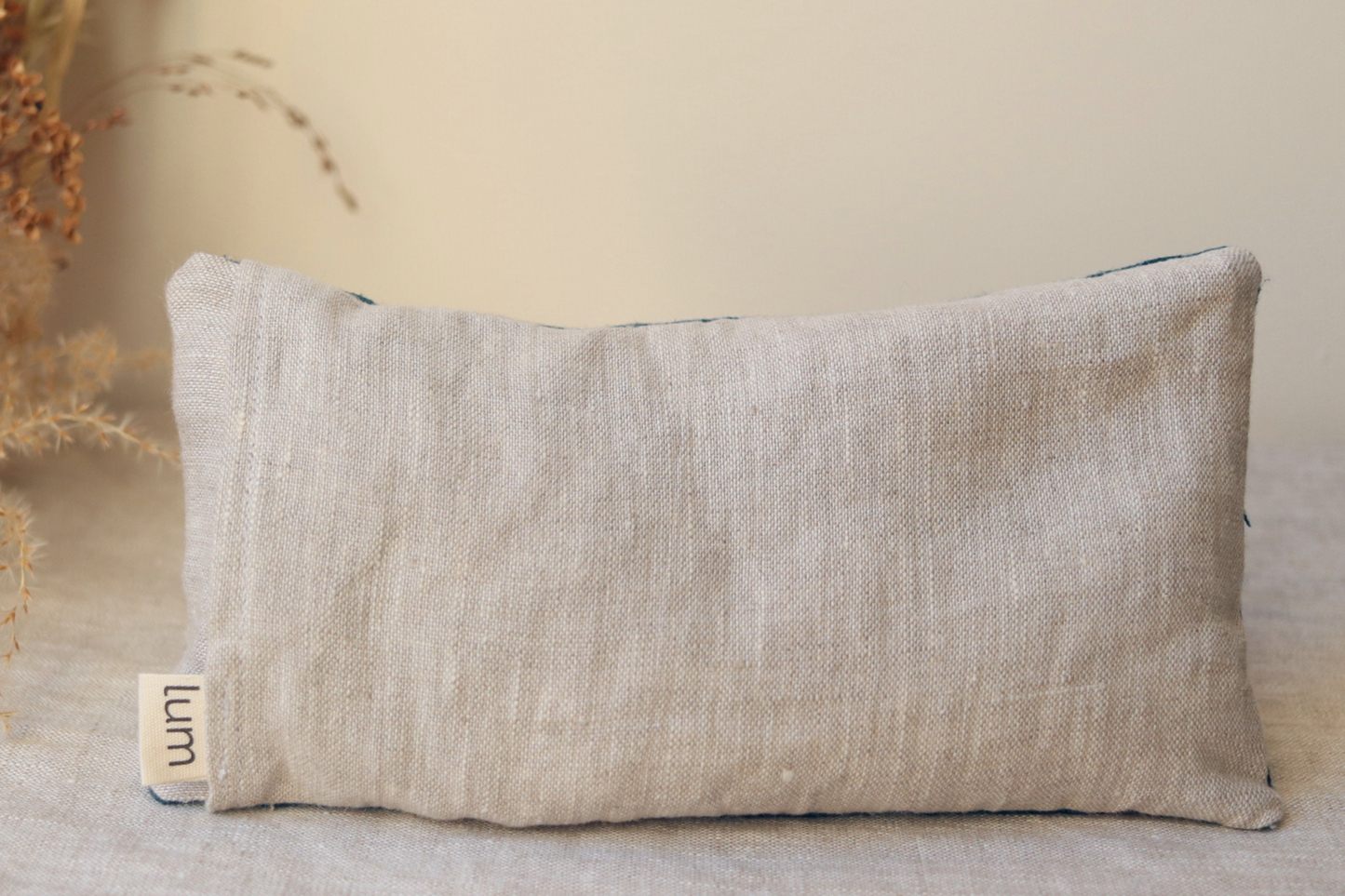 Eye pillow back natural linen